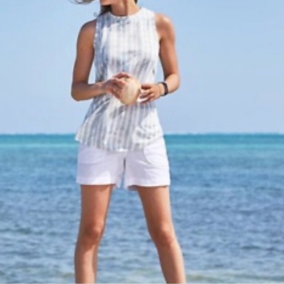 Athleta Tie Dye High Neck Tank Top Size Medium - Picture 10 of 10